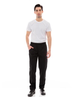 Παντελόνι Μαγείρων/Σεφ Unisex Μαύρο με Ελαστικότητα - 613elastan