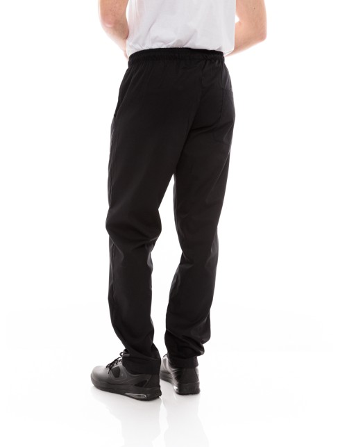 Παντελόνι Μαγείρων/Σεφ Unisex Μαύρο με Ελαστικότητα - 613elastan