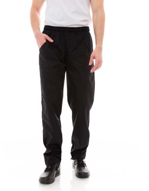 Παντελόνι Μαγείρων/Σεφ Unisex Μαύρο με Ελαστικότητα - 613elastan