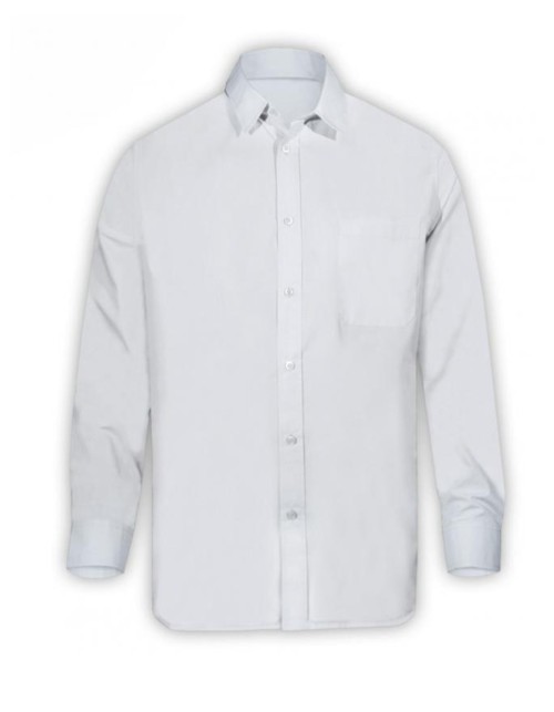 Fageo Ανδρικό Μακρυμάνικο Πουκάμισο - 625 Λευκό