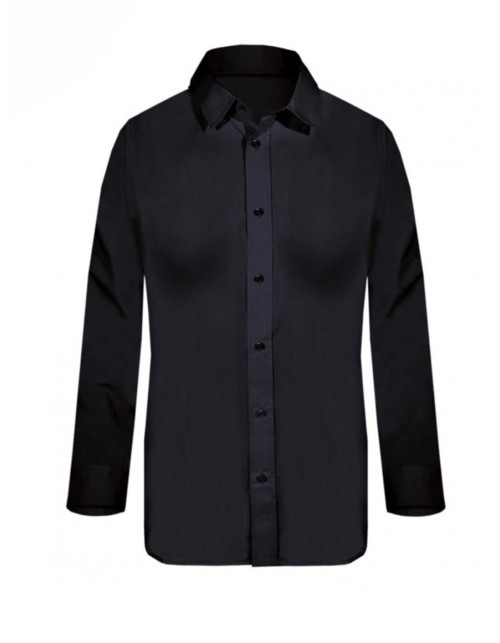 Fageo Γυναικείο Μακρυμάνικο Πουκάμισο - 626 Μαύρο