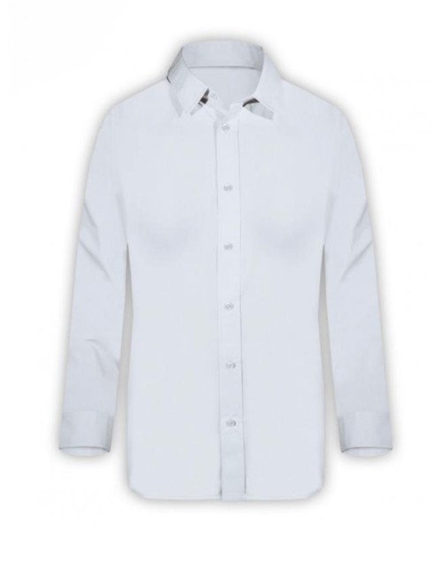 Fageo Γυναικείο Μακρυμάνικο Πουκάμισο - 626 Λευκό