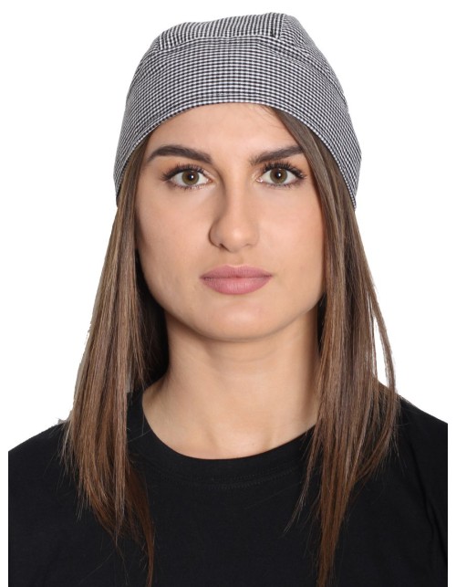 Μπαντάνα Κουζίνας Unisex Άσπρο/Μαύρο Καρό