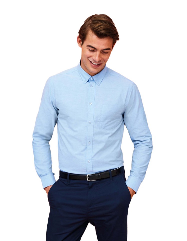 Ανδρικό Μακρυμάνικο Πουκάμισο Oxford - Boston Fit Ανδρικό Μακρυμάνικο Πουκάμισο Oxford - Boston Fit
