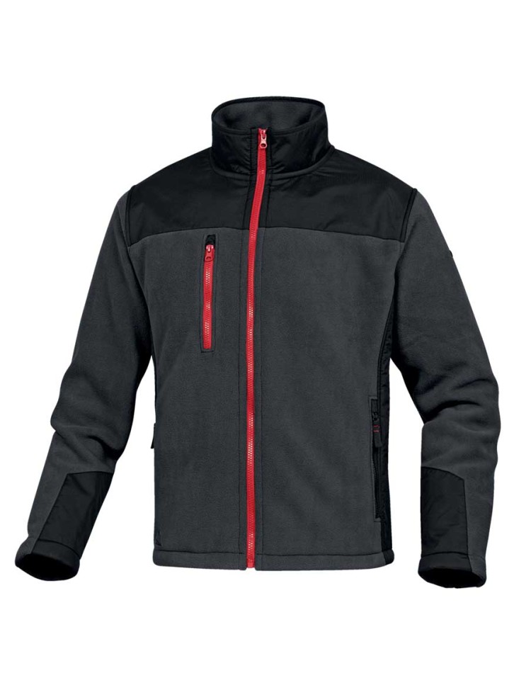 Ζακέτα Εργασίας Fleece Delta Plus - BRIGHTON2 Γκρι/Μαύρο