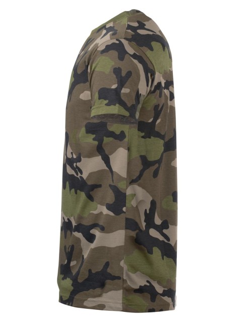 ΑΝΔΡΙΚΟ T-SHIRT ΜΕ ΣΤΡΟΓΓΥΛΗ ΛΑΙΜΟΚΟΨΗ - CAMO MEN