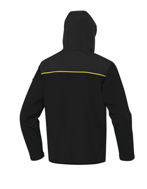 Μπουφάν Εργασίας Softshell Delta Plus - HORTEN2 Μαύρο/Κίτρινο