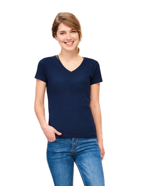 ΓΥΝΑΙΚΕΙΟ T-SHIRT ΜΕ V ΛΑΙΜΟΚΟΨΗ - IMPERIAL V WOMEN