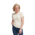 ΓΥΝΑΙΚΕΙΟ T-SHIRT ΜΕ ΣΤΡΟΓΓΥΛΗ ΛΑΙΜΟΚΟΨΗ - IMPERIAL WOMEN