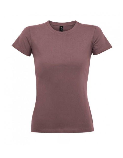 ΓΥΝΑΙΚΕΙΟ T-SHIRT ΜΕ ΣΤΡΟΓΓΥΛΗ ΛΑΙΜΟΚΟΨΗ - IMPERIAL WOMEN
