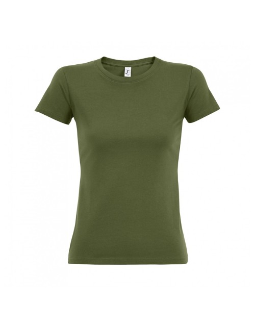 ΓΥΝΑΙΚΕΙΟ T-SHIRT ΜΕ ΣΤΡΟΓΓΥΛΗ ΛΑΙΜΟΚΟΨΗ - IMPERIAL WOMEN