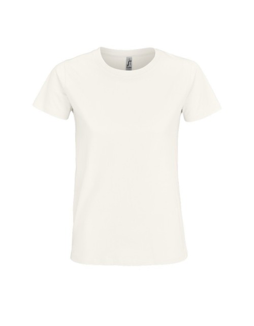 ΓΥΝΑΙΚΕΙΟ T-SHIRT ΜΕ ΣΤΡΟΓΓΥΛΗ ΛΑΙΜΟΚΟΨΗ - IMPERIAL WOMEN