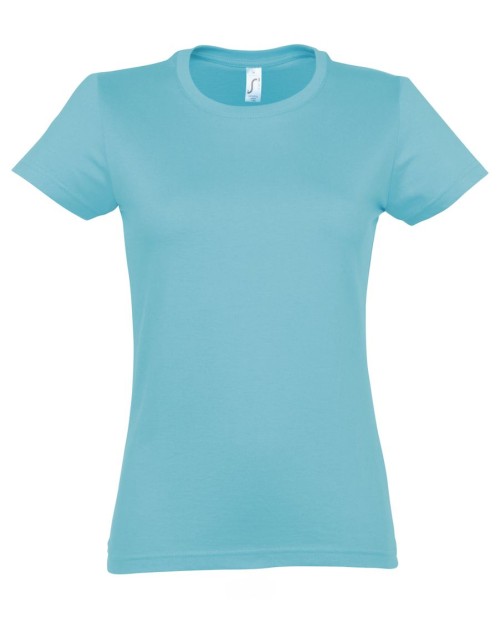 ΓΥΝΑΙΚΕΙΟ T-SHIRT ΜΕ ΣΤΡΟΓΓΥΛΗ ΛΑΙΜΟΚΟΨΗ - IMPERIAL WOMEN