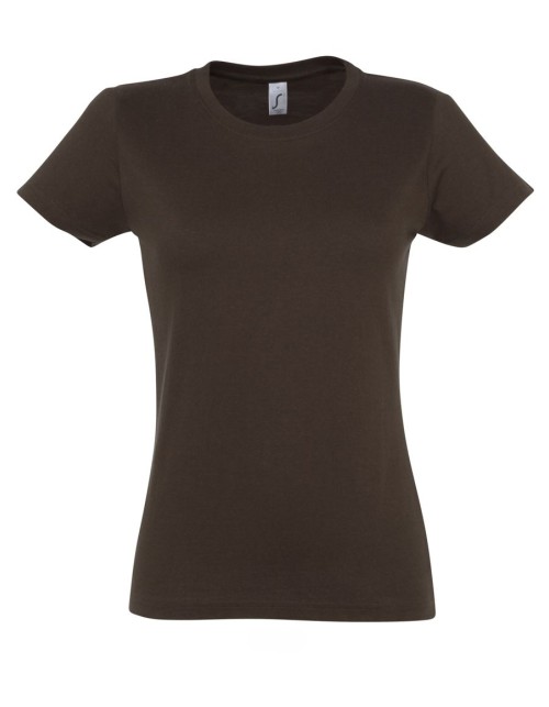 ΓΥΝΑΙΚΕΙΟ T-SHIRT ΜΕ ΣΤΡΟΓΓΥΛΗ ΛΑΙΜΟΚΟΨΗ - IMPERIAL WOMEN