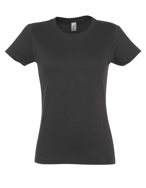 ΓΥΝΑΙΚΕΙΟ T-SHIRT ΜΕ ΣΤΡΟΓΓΥΛΗ ΛΑΙΜΟΚΟΨΗ - IMPERIAL WOMEN
