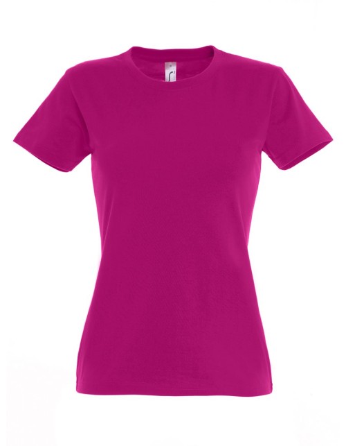 ΓΥΝΑΙΚΕΙΟ T-SHIRT ΜΕ ΣΤΡΟΓΓΥΛΗ ΛΑΙΜΟΚΟΨΗ - IMPERIAL WOMEN