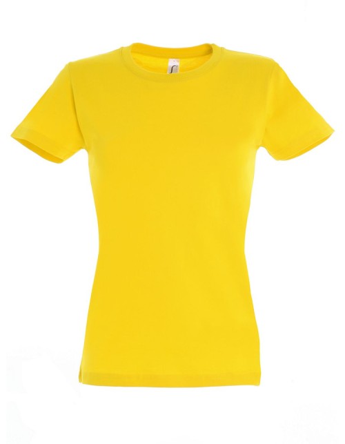 ΓΥΝΑΙΚΕΙΟ T-SHIRT ΜΕ ΣΤΡΟΓΓΥΛΗ ΛΑΙΜΟΚΟΨΗ - IMPERIAL WOMEN