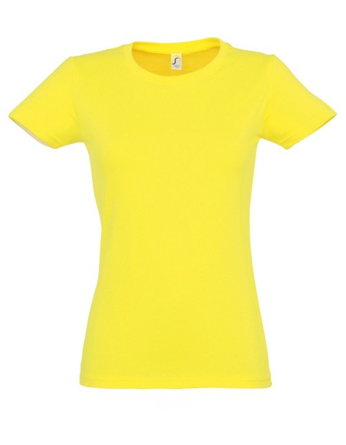 ΓΥΝΑΙΚΕΙΟ T-SHIRT ΜΕ ΣΤΡΟΓΓΥΛΗ ΛΑΙΜΟΚΟΨΗ - IMPERIAL WOMEN