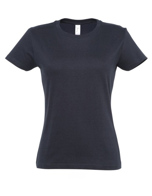 ΓΥΝΑΙΚΕΙΟ T-SHIRT ΜΕ ΣΤΡΟΓΓΥΛΗ ΛΑΙΜΟΚΟΨΗ - IMPERIAL WOMEN