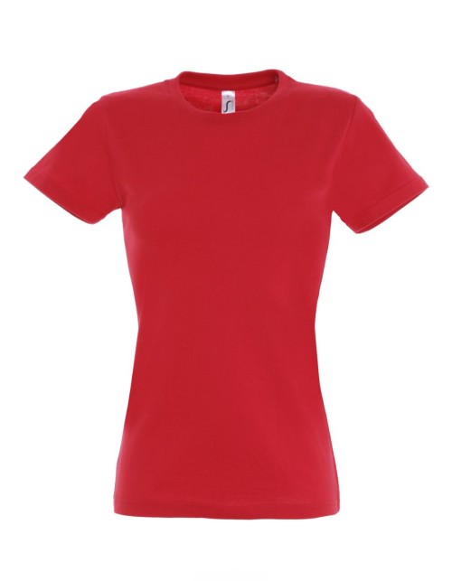 ΓΥΝΑΙΚΕΙΟ T-SHIRT ΜΕ ΣΤΡΟΓΓΥΛΗ ΛΑΙΜΟΚΟΨΗ - IMPERIAL WOMEN
