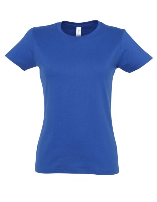 ΓΥΝΑΙΚΕΙΟ T-SHIRT ΜΕ ΣΤΡΟΓΓΥΛΗ ΛΑΙΜΟΚΟΨΗ - IMPERIAL WOMEN