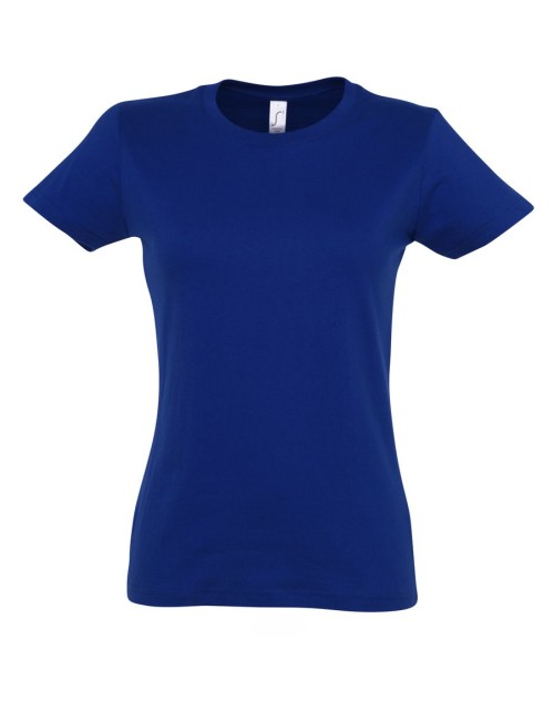 ΓΥΝΑΙΚΕΙΟ T-SHIRT ΜΕ ΣΤΡΟΓΓΥΛΗ ΛΑΙΜΟΚΟΨΗ - IMPERIAL WOMEN
