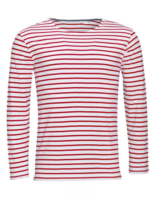 SOL'S ΑΝΔΡΙΚΟ ΜΑΚΡΥΜΑΝΙΚΟ ΡΙΓΕ T-SHIRT - MARINE MEN