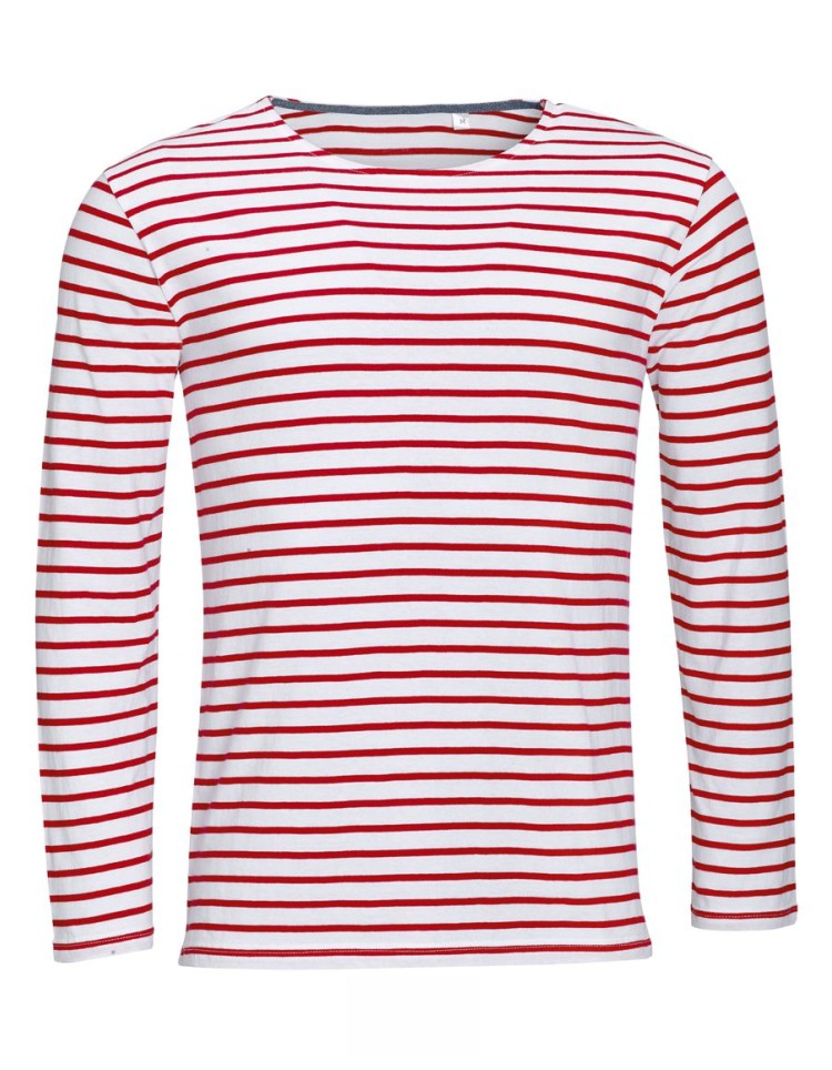 SOL'S ΑΝΔΡΙΚΟ ΜΑΚΡΥΜΑΝΙΚΟ ΡΙΓΕ T-SHIRT - MARINE MEN SOL'S ΑΝΔΡΙΚΟ ΜΑΚΡΥΜΑΝΙΚΟ ΡΙΓΕ T-SHIRT - MARINE MEN