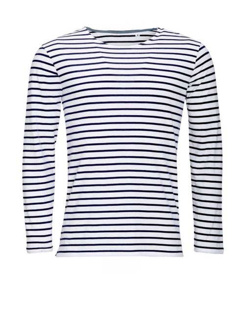 SOL'S ΑΝΔΡΙΚΟ ΜΑΚΡΥΜΑΝΙΚΟ ΡΙΓΕ T-SHIRT - MARINE MEN