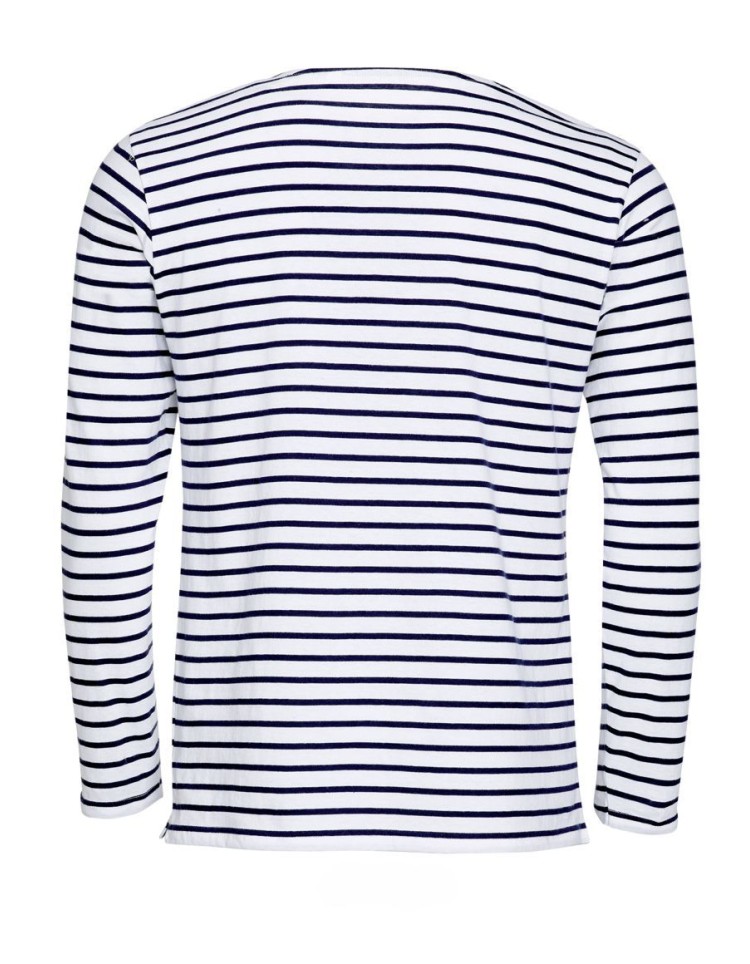 SOL'S ΑΝΔΡΙΚΟ ΜΑΚΡΥΜΑΝΙΚΟ ΡΙΓΕ T-SHIRT - MARINE MEN SOL'S ΑΝΔΡΙΚΟ ΜΑΚΡΥΜΑΝΙΚΟ ΡΙΓΕ T-SHIRT - MARINE MEN