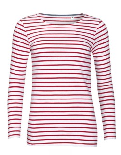 SOL'S ΓΥΝΑΙΚΕΙΟ ΜΑΚΡΥΜΑΝΙΚΟ ΡΙΓΕ T-SHIRT - MARINE WOMEN SOL'S ΓΥΝΑΙΚΕΙΟ ΜΑΚΡΥΜΑΝΙΚΟ ΡΙΓΕ T-SHIRT - MARINE WOMEN