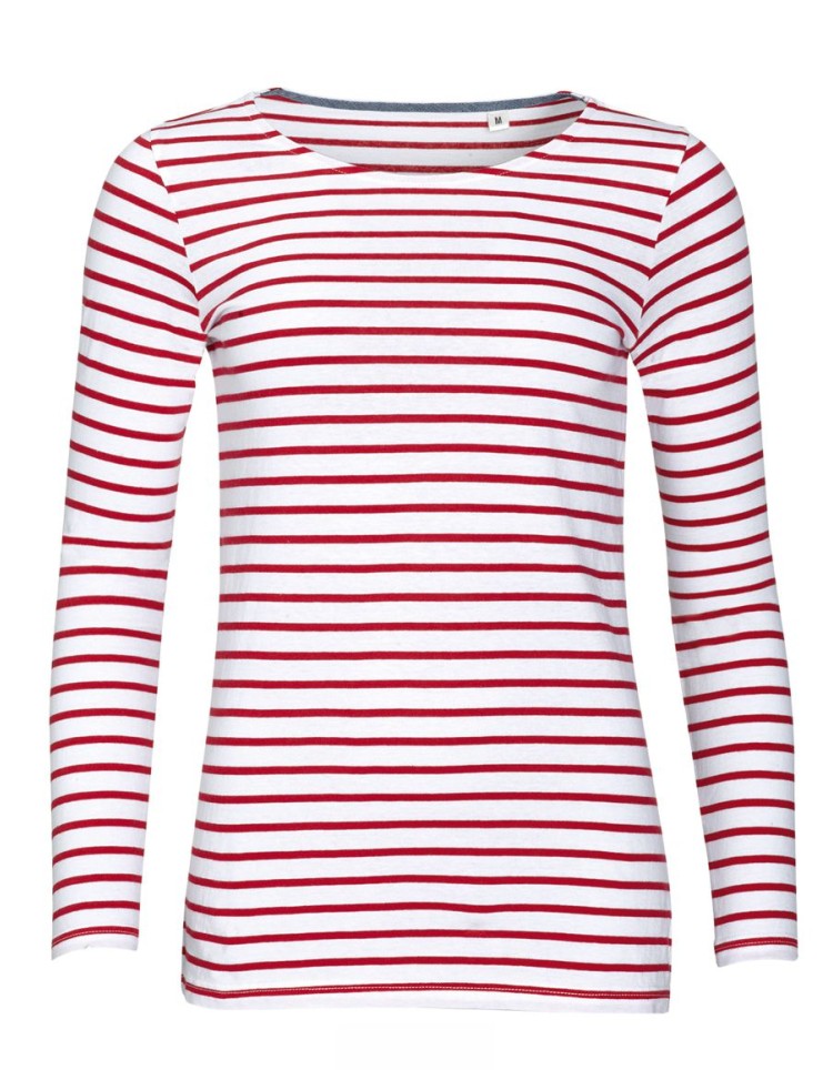 SOL'S ΓΥΝΑΙΚΕΙΟ ΜΑΚΡΥΜΑΝΙΚΟ ΡΙΓΕ T-SHIRT - MARINE WOMEN SOL'S ΓΥΝΑΙΚΕΙΟ ΜΑΚΡΥΜΑΝΙΚΟ ΡΙΓΕ T-SHIRT - MARINE WOMEN