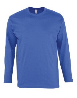 ΑΝΔΡΙΚΟ T-SHIRT ΜΕ ΣΤΡΟΓΓΥΛΗ ΛΑΙΜΟΚΟΨΗ ΚΑΙ ΜΑΚΡΙΑ ΜΑΝΙΚΙΑ - MONARCH