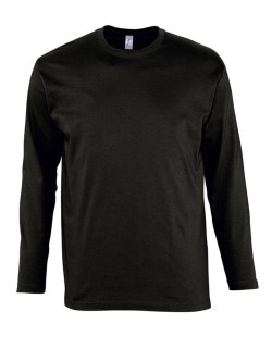 ΑΝΔΡΙΚΟ T-SHIRT ΜΕ ΣΤΡΟΓΓΥΛΗ ΛΑΙΜΟΚΟΨΗ ΚΑΙ ΜΑΚΡΙΑ ΜΑΝΙΚΙΑ - MONARCH
