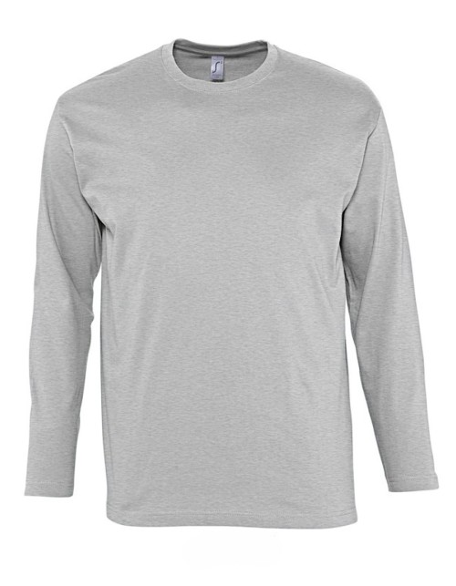 ΑΝΔΡΙΚΟ T-SHIRT ΜΕ ΣΤΡΟΓΓΥΛΗ ΛΑΙΜΟΚΟΨΗ ΚΑΙ ΜΑΚΡΙΑ ΜΑΝΙΚΙΑ - MONARCH