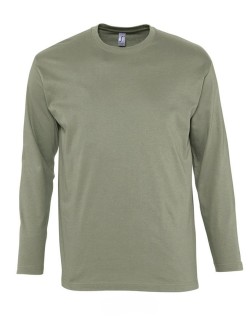 ΑΝΔΡΙΚΟ T-SHIRT ΜΕ ΣΤΡΟΓΓΥΛΗ ΛΑΙΜΟΚΟΨΗ ΚΑΙ ΜΑΚΡΙΑ ΜΑΝΙΚΙΑ - MONARCH