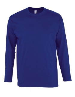 ΑΝΔΡΙΚΟ T-SHIRT ΜΕ ΣΤΡΟΓΓΥΛΗ ΛΑΙΜΟΚΟΨΗ ΚΑΙ ΜΑΚΡΙΑ ΜΑΝΙΚΙΑ - MONARCH