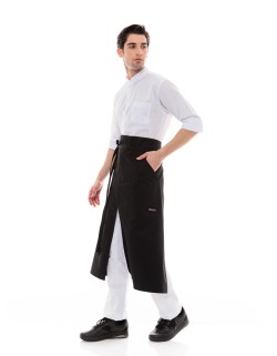 Premium Bistro Μακριά Ποδιά Μέσης - Μαύρο