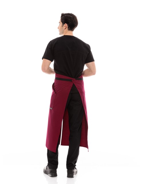 Premium Bistro Μακριά Ποδιά Μέσης - Μπορντό