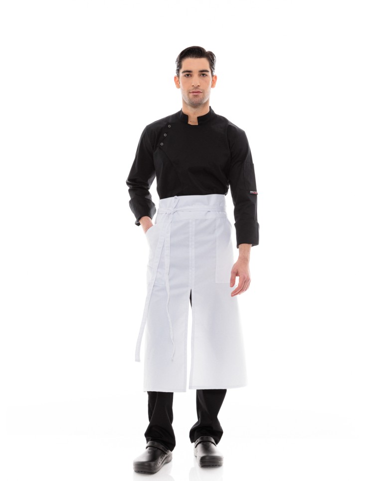 Premium Bistro Μακριά Ποδιά Μέσης - Λευκό