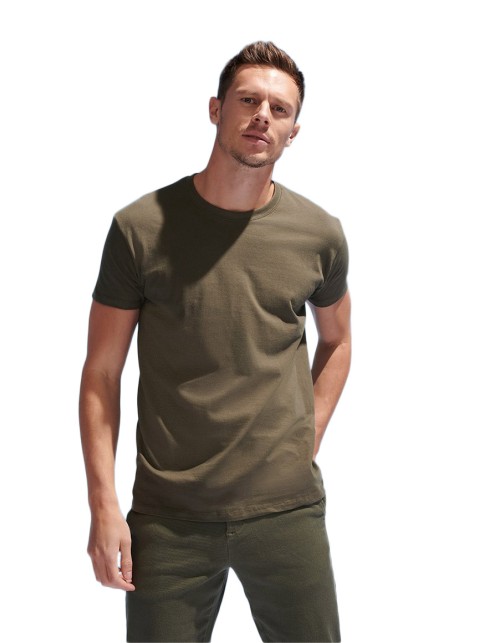 UNISEX T-SHIRT ΜΕ ΣΤΡΟΓΓΥΛΗ ΛΑΙΜΟΚΟΨΗ - REGENT