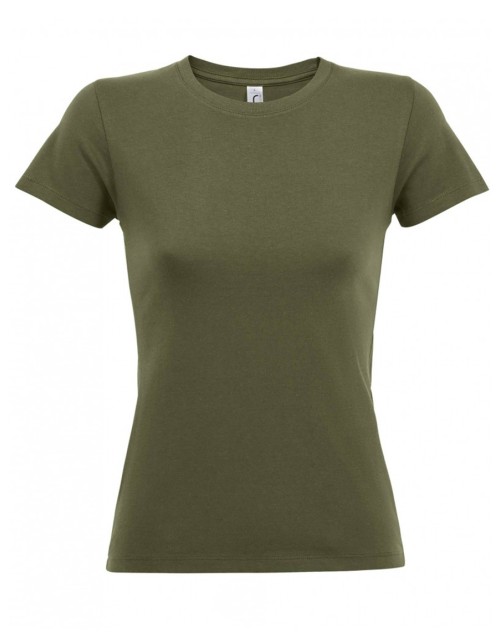 ΓΥΝΑΙΚΕΙΟ T-SHIRT ΜΕ ΣΤΡΟΓΓΥΛΗ ΛΑΙΜΟΚΟΨΗ - REGENT WOMEN