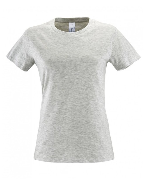 ΓΥΝΑΙΚΕΙΟ T-SHIRT ΜΕ ΣΤΡΟΓΓΥΛΗ ΛΑΙΜΟΚΟΨΗ - REGENT WOMEN
