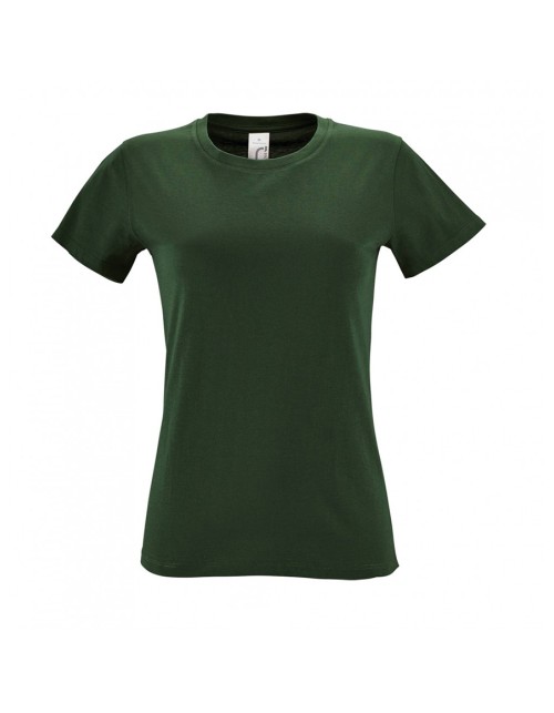 ΓΥΝΑΙΚΕΙΟ T-SHIRT ΜΕ ΣΤΡΟΓΓΥΛΗ ΛΑΙΜΟΚΟΨΗ - REGENT WOMEN