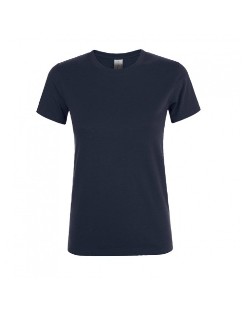 ΓΥΝΑΙΚΕΙΟ T-SHIRT ΜΕ ΣΤΡΟΓΓΥΛΗ ΛΑΙΜΟΚΟΨΗ - REGENT WOMEN