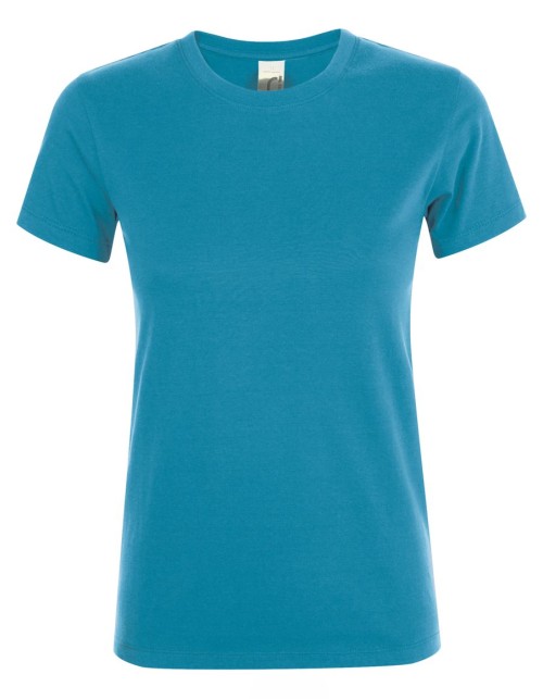 ΓΥΝΑΙΚΕΙΟ T-SHIRT ΜΕ ΣΤΡΟΓΓΥΛΗ ΛΑΙΜΟΚΟΨΗ - REGENT WOMEN