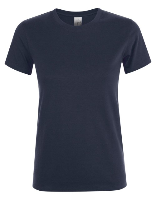 ΓΥΝΑΙΚΕΙΟ T-SHIRT ΜΕ ΣΤΡΟΓΓΥΛΗ ΛΑΙΜΟΚΟΨΗ - REGENT WOMEN