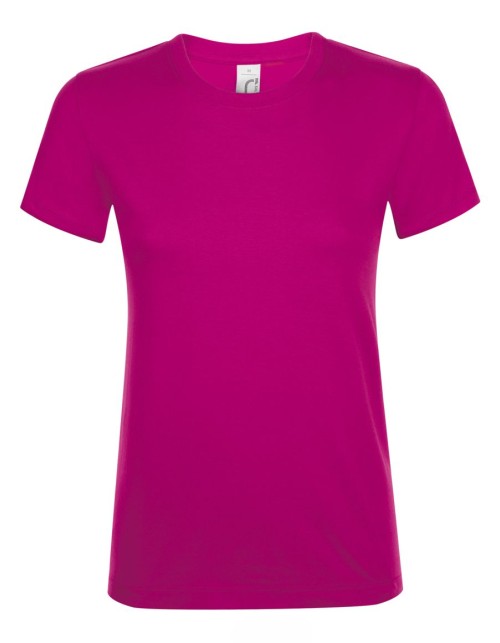 ΓΥΝΑΙΚΕΙΟ T-SHIRT ΜΕ ΣΤΡΟΓΓΥΛΗ ΛΑΙΜΟΚΟΨΗ - REGENT WOMEN
