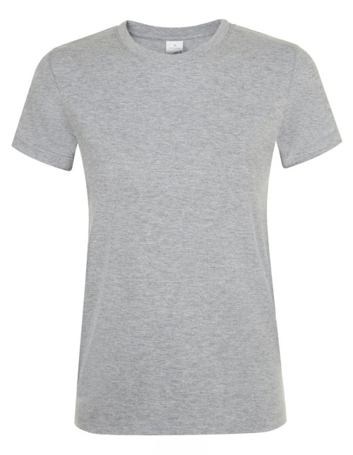ΓΥΝΑΙΚΕΙΟ T-SHIRT ΜΕ ΣΤΡΟΓΓΥΛΗ ΛΑΙΜΟΚΟΨΗ - REGENT WOMEN