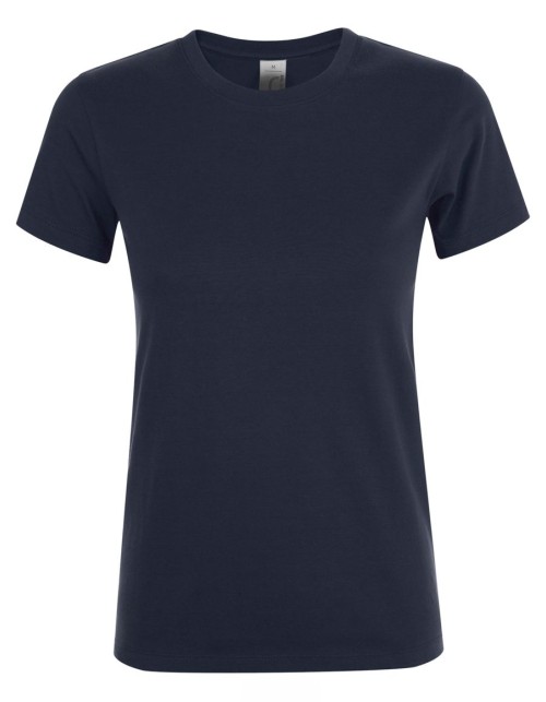 ΓΥΝΑΙΚΕΙΟ T-SHIRT ΜΕ ΣΤΡΟΓΓΥΛΗ ΛΑΙΜΟΚΟΨΗ - REGENT WOMEN